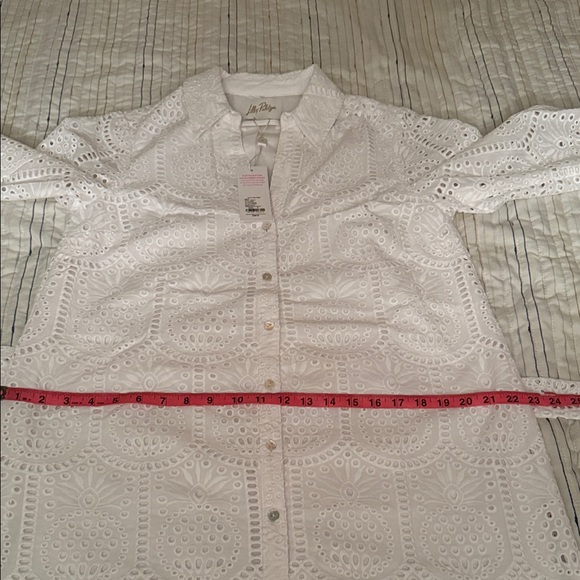 Lilly Pulitzer Eira Midi Shirt dress in Resort White - Picture 10 of 12